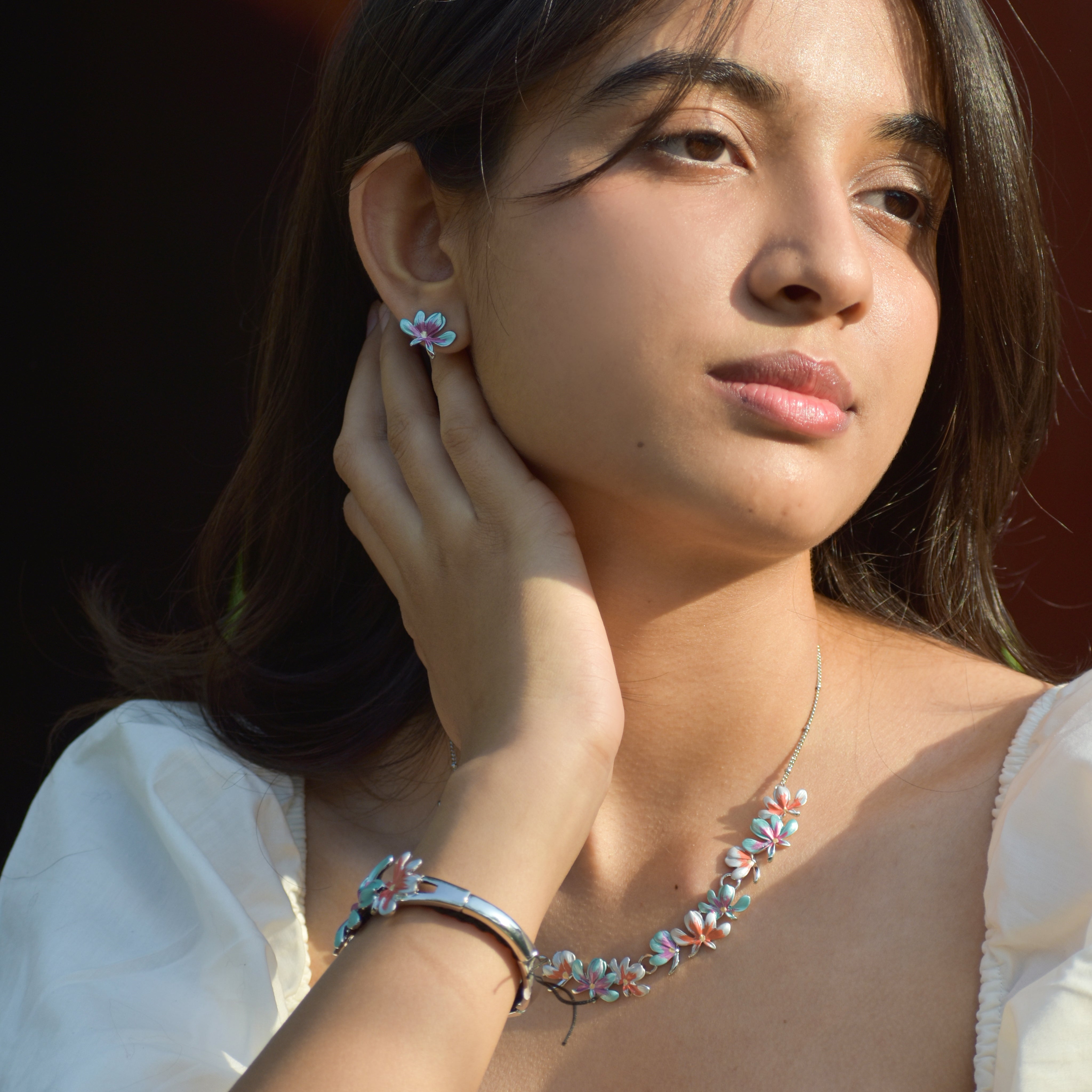 Silver Petal Bracelet