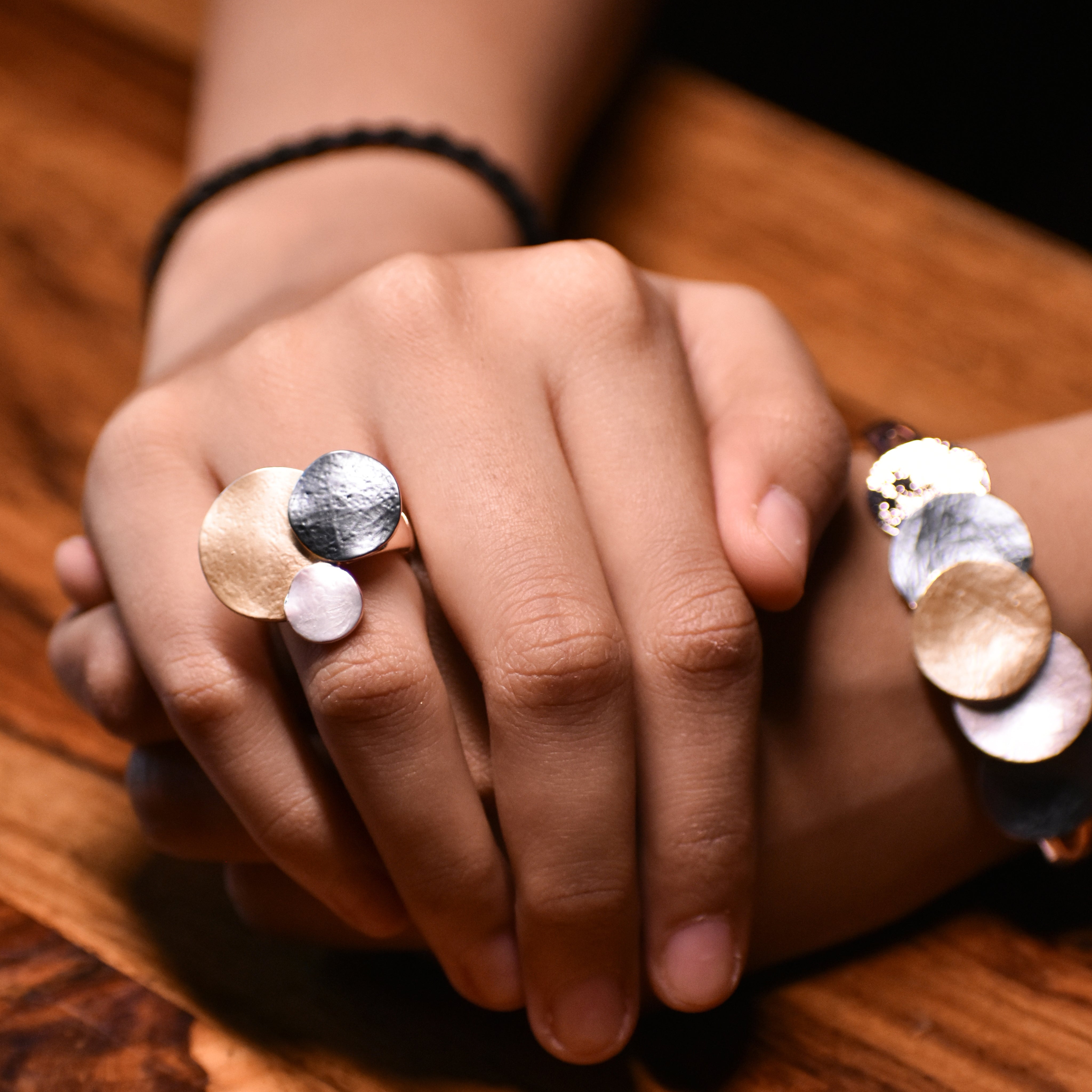 Metallic Harmony Ring