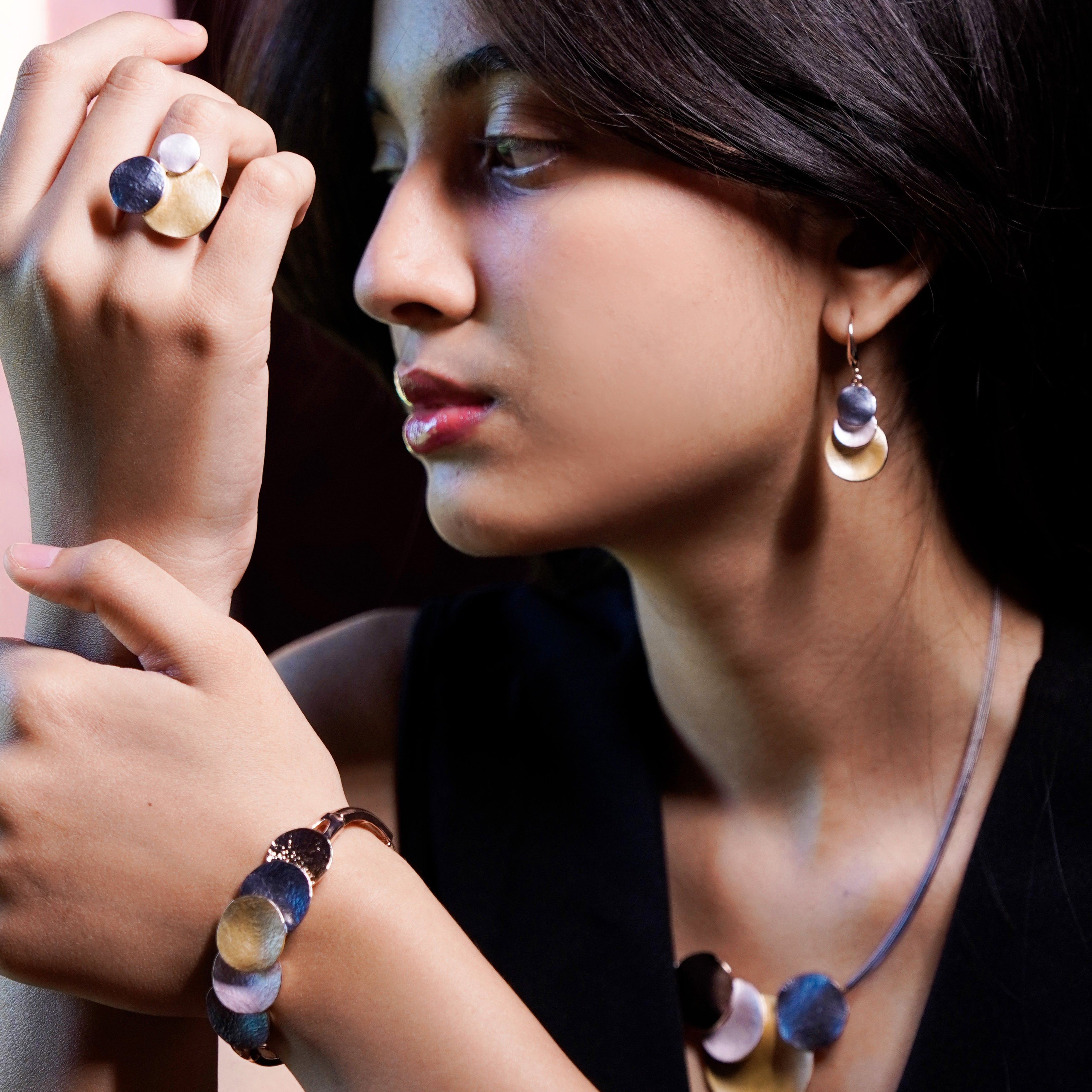 Metallic Harmony Ring