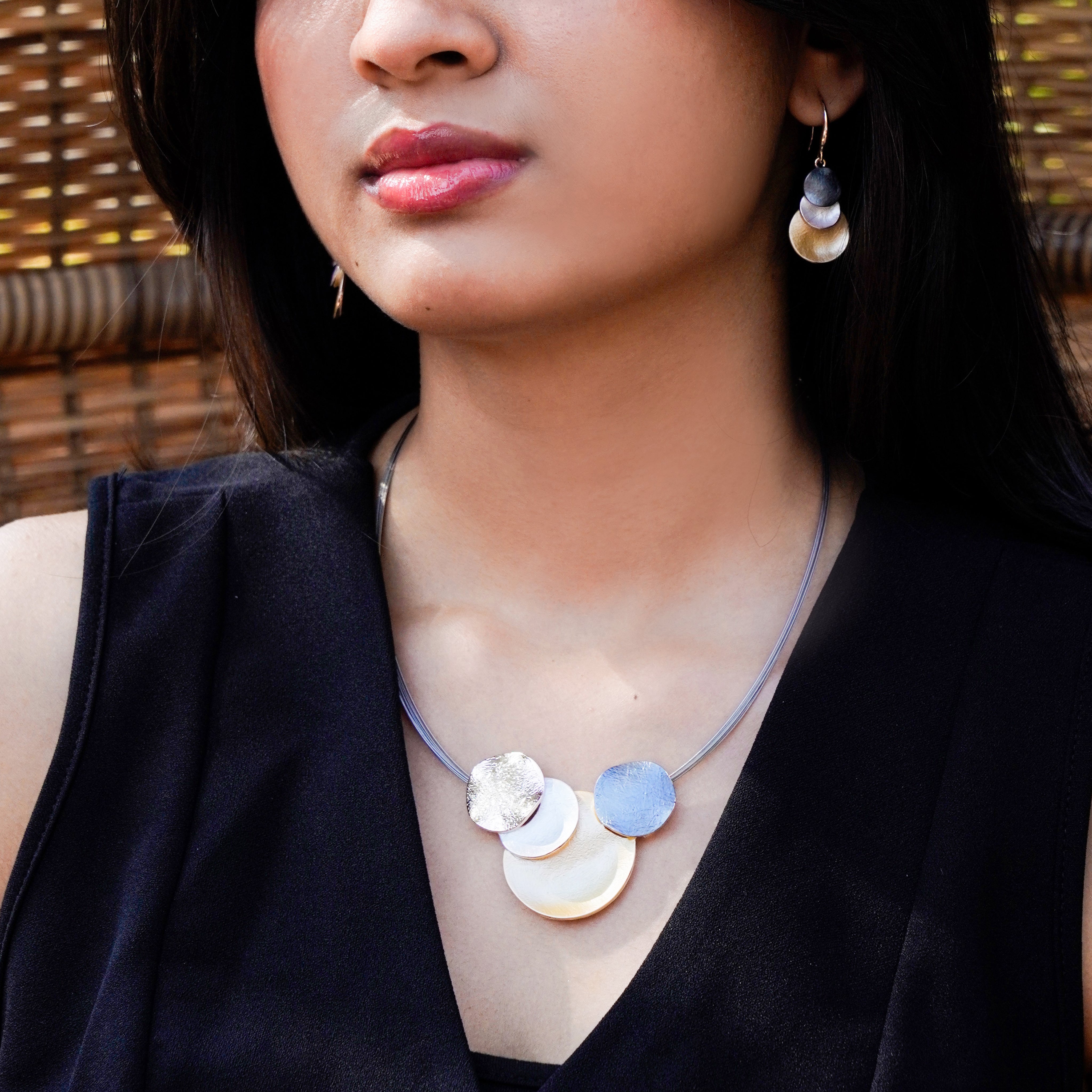 Metallic Harmony Earings