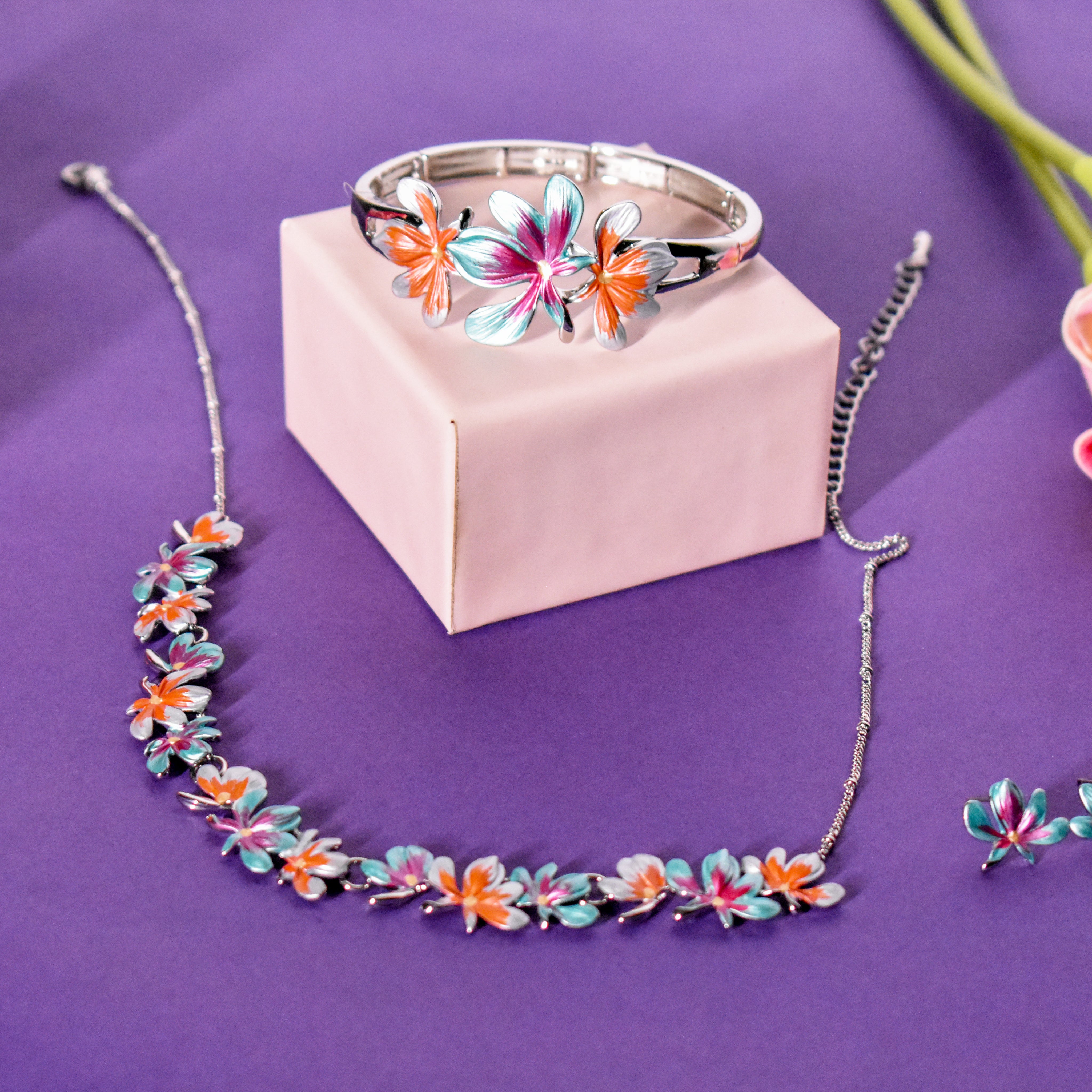 Silver Petal Bracelet