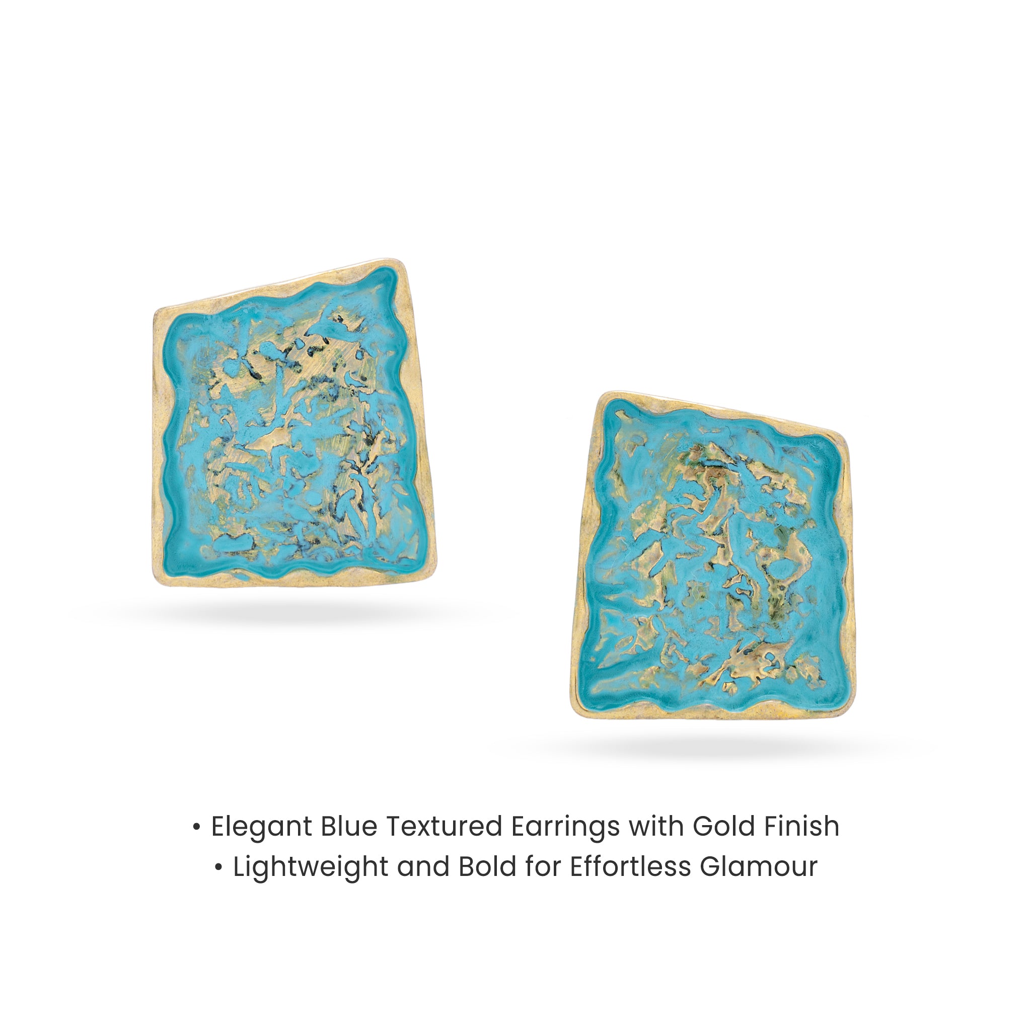 Ocean Tide Gold Earring