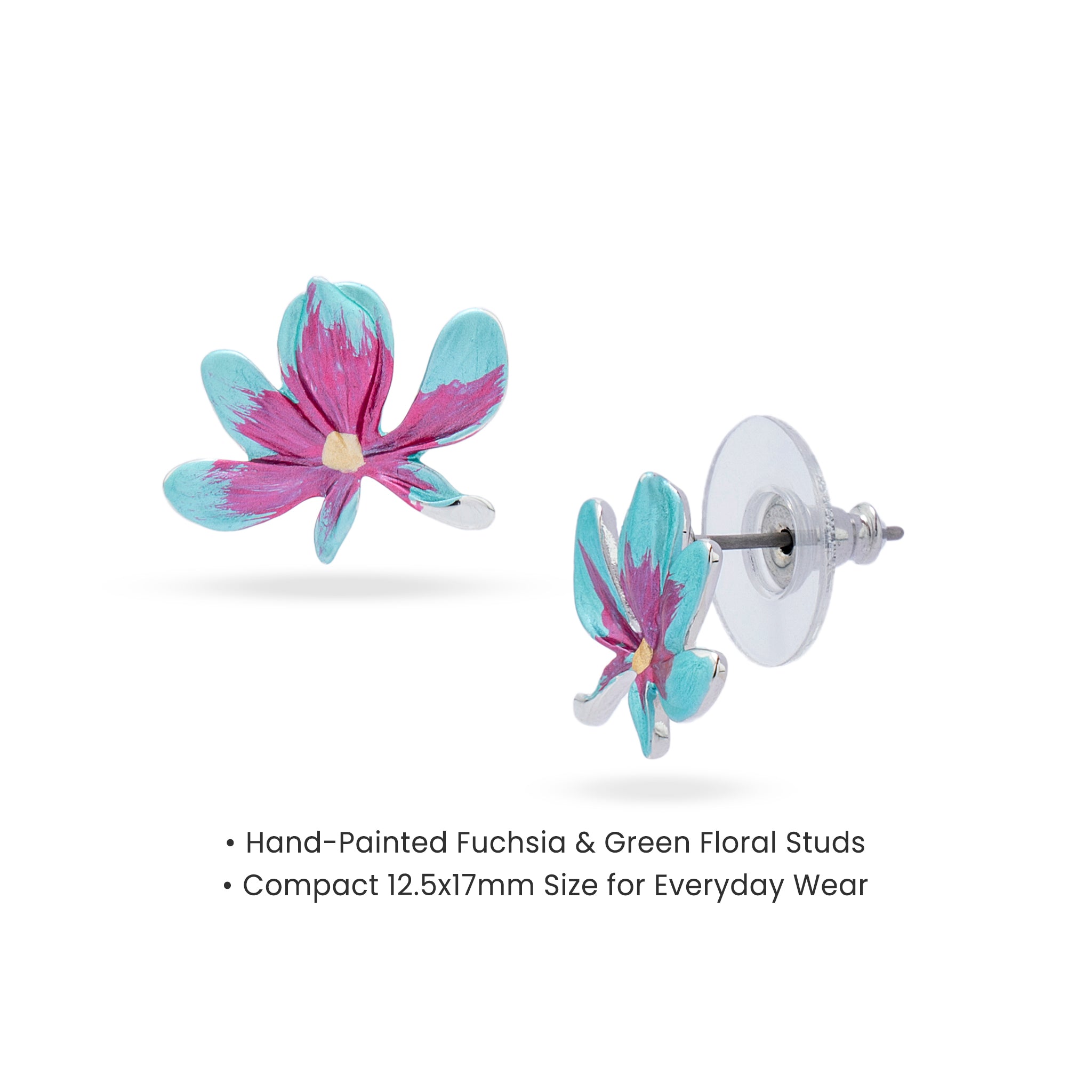 Silver Petal Earings
