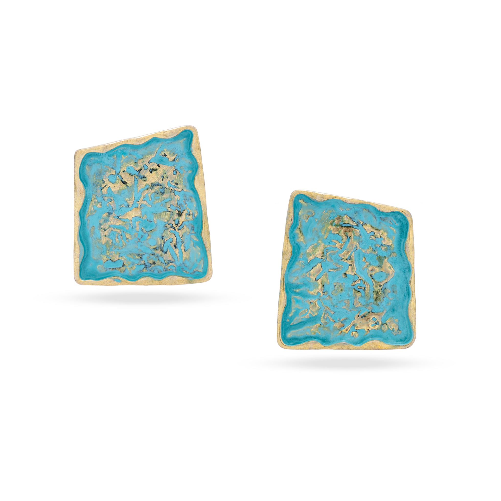 Ocean Tide Gold Earring