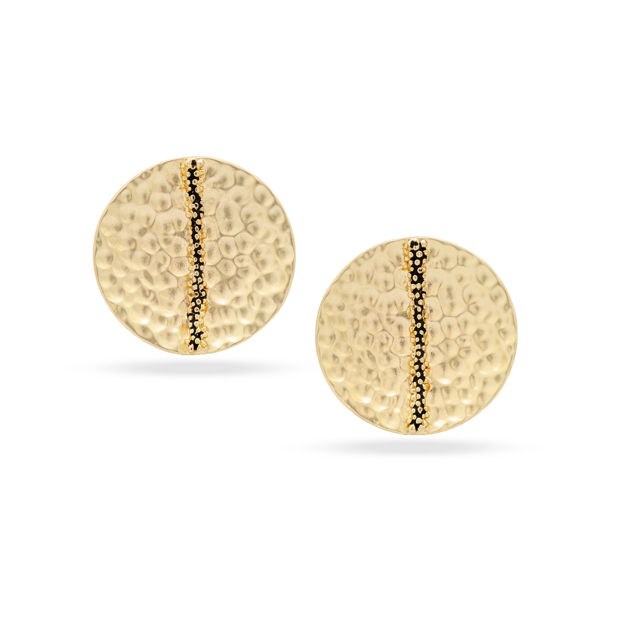 Gold Colour Stud Earrings